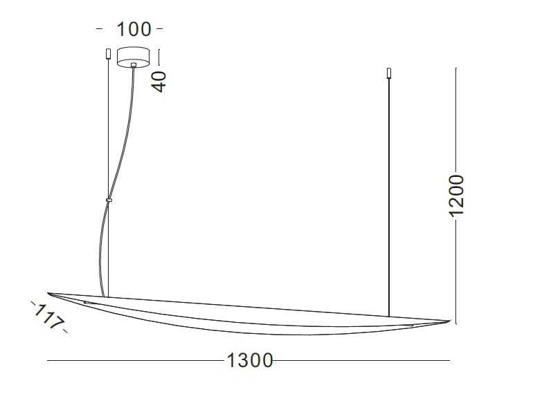 Elkim Lighting BUKET 357 linear suspension LED (SMD)