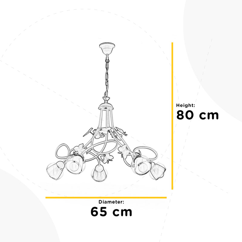 Onli Lighting Butterfly 5L chandelier E14 D 65cm