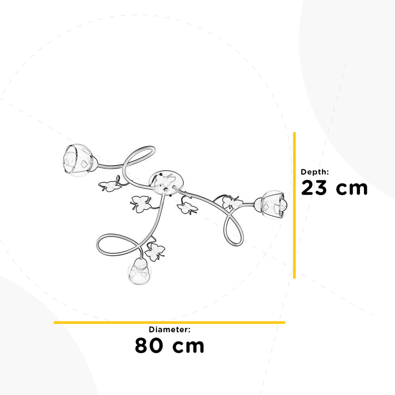 Onli Lighting Vlinder 3L plafondlamp E14 H 20cm