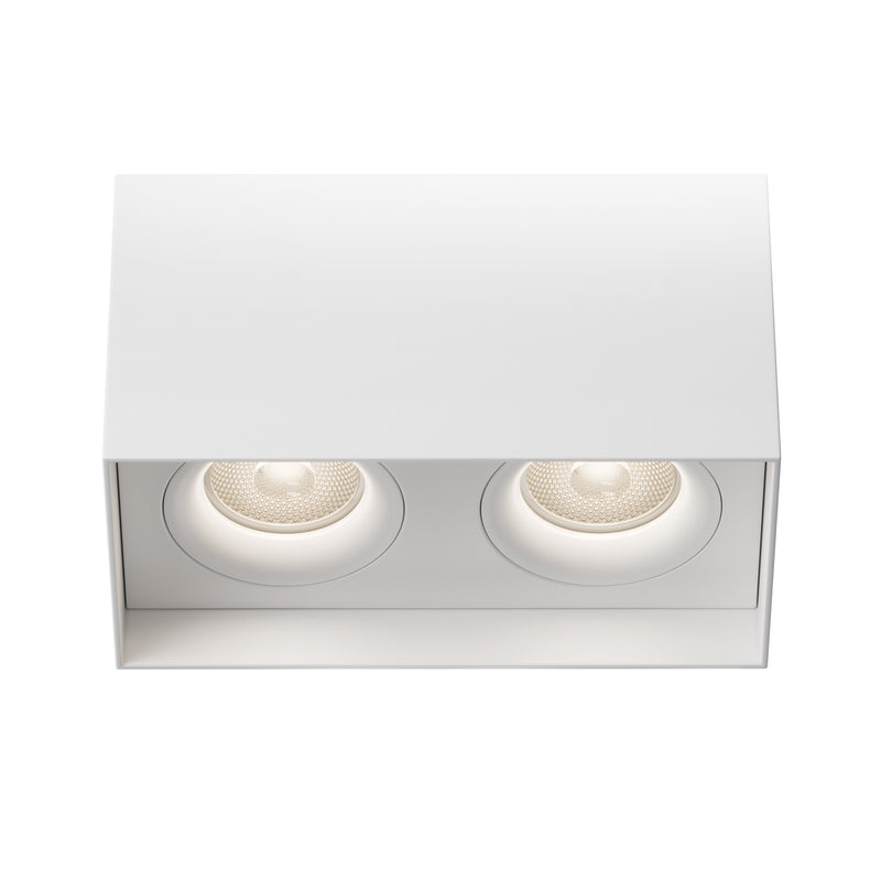 Maytoni Slim 2L ceiling spotlight, white GU10 H 11.5cm