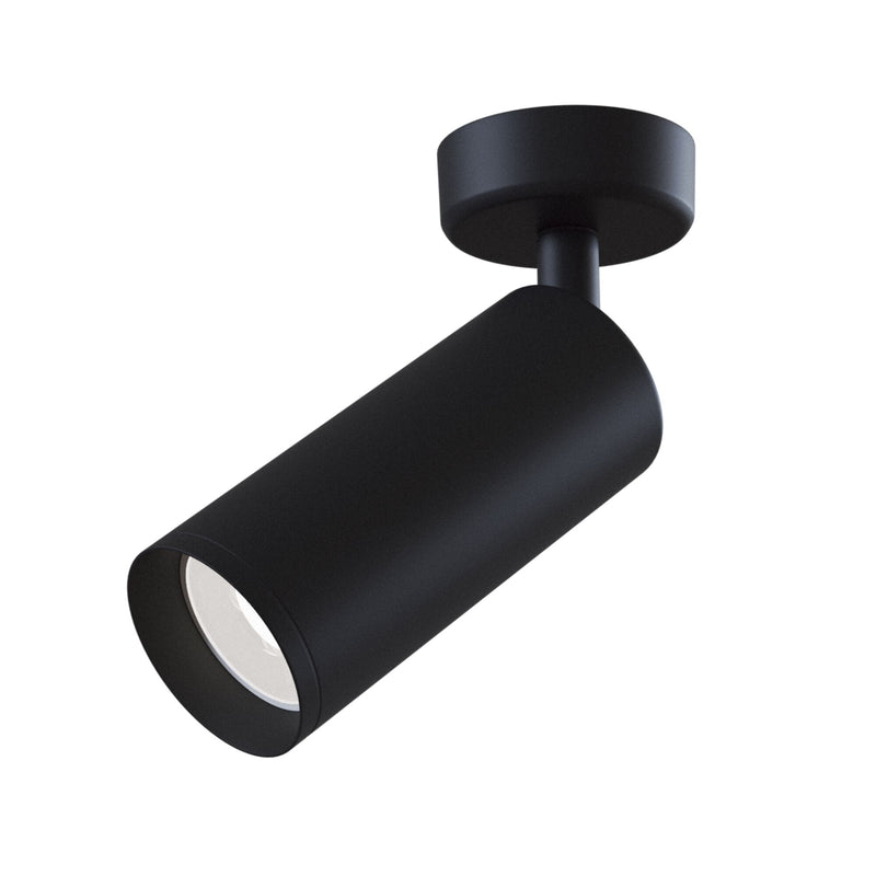 Maytoni Focus 1L ceiling spotlight, black GU10 D 6cm