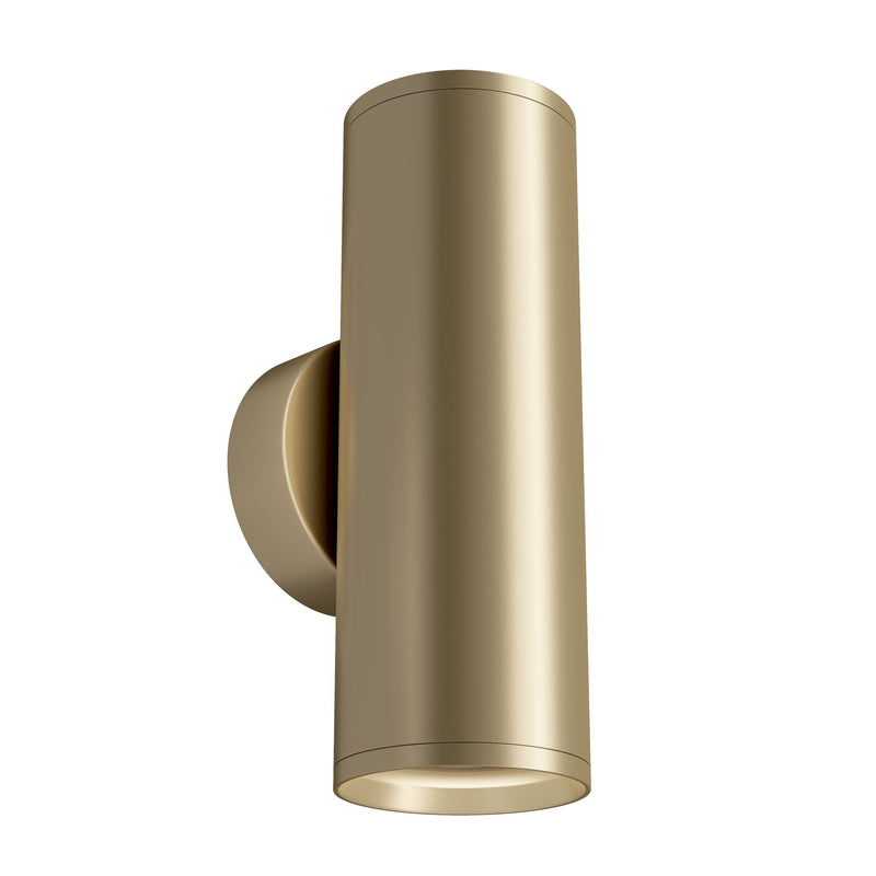 Maytoni FOCUS S 2L accent wall lamp, matt gold GU10 D 5.2cm