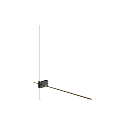 Maytoni Pars 1L wall sconce lamp, black LED H 3cm