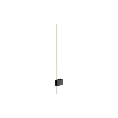 Maytoni Pars 1L wall sconce lamp, black LED H 3cm