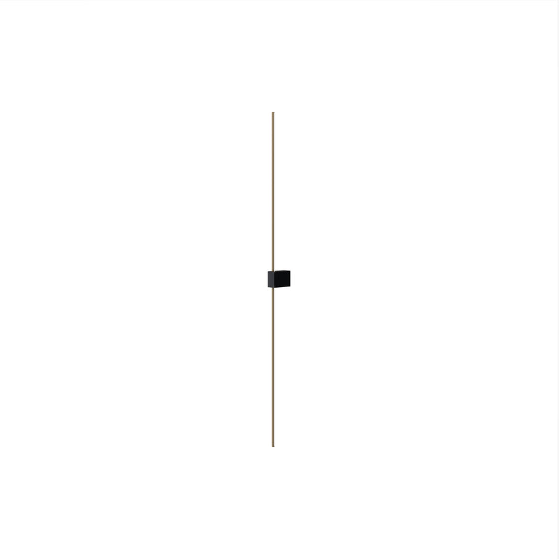 Maytoni Pars 1L wall sconce lamp, black LED H 3cm