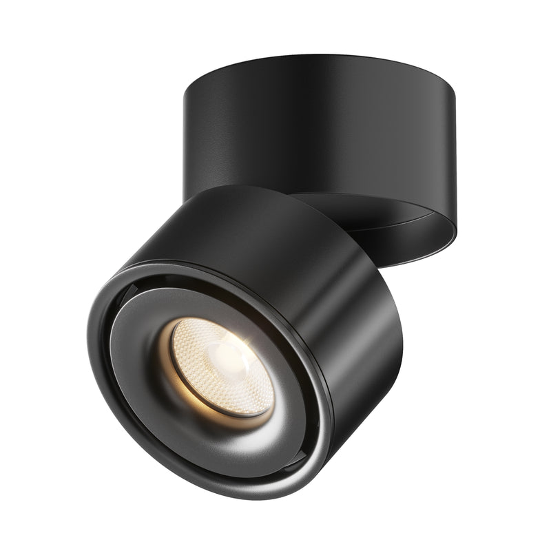 Maytoni Yin 1L ceiling spotlight, black LED D 10cm