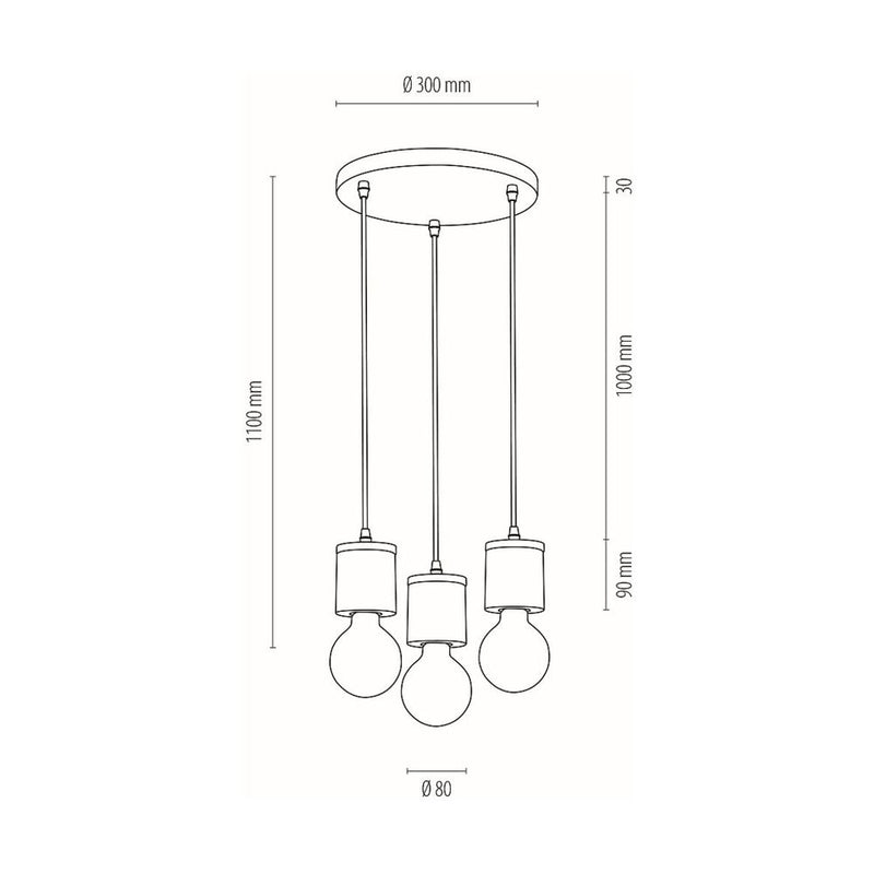 Britop Lighting Cesar 3L pendant lamp E27