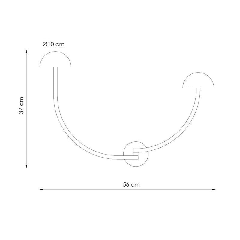 Luxcambra Champignon 2L wall sconce lamp LED