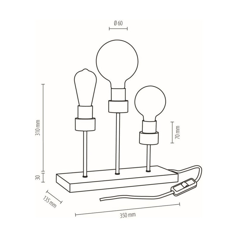 Britop Lighting Chandelle 3L lampe de table E27