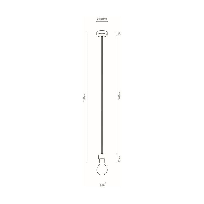 Britop Lighting Clarte 1L træ pendel E27