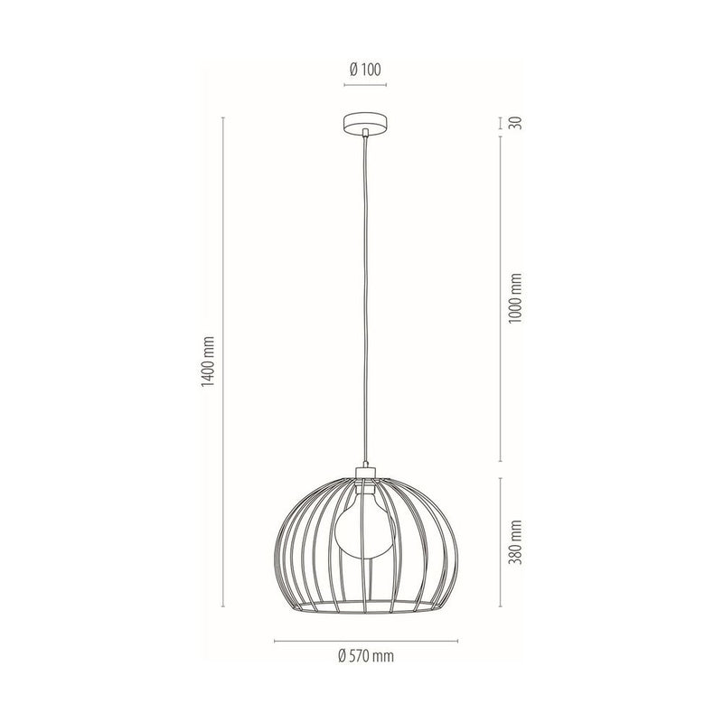 Britop Lighting Coop 1L pendant lamp E27 D 57cm