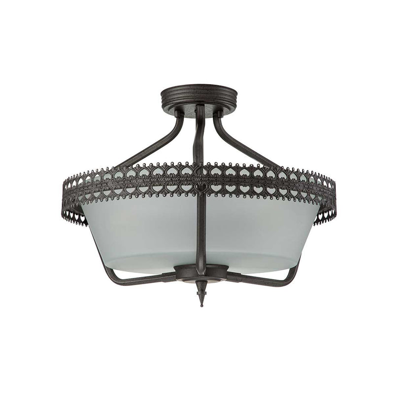 Inbouw Elstead Lighting (CROWN-SF) Kroonstaal E27 3 lampen