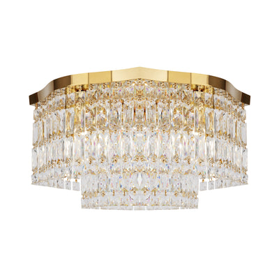 Maytoni Dune 6L flush mount ceiling lamp, gold E14 H 25cm