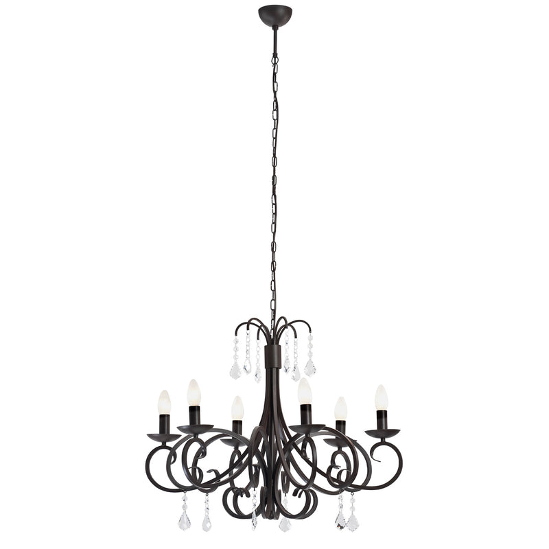 Argon Diadema 6L chandelier E14 H 160cm