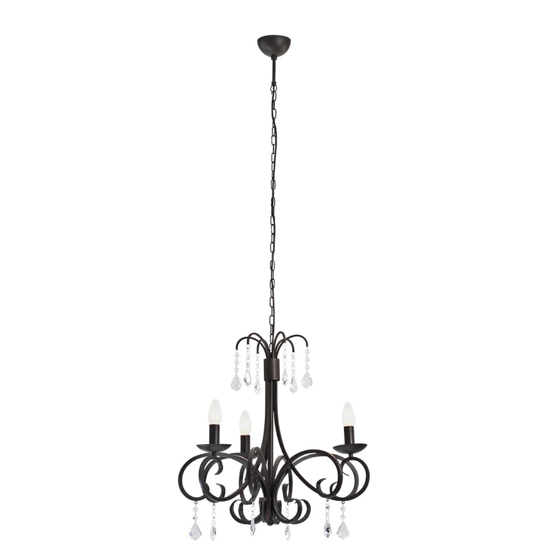 Argon Diadema 3L chandelier E14 H 154cm