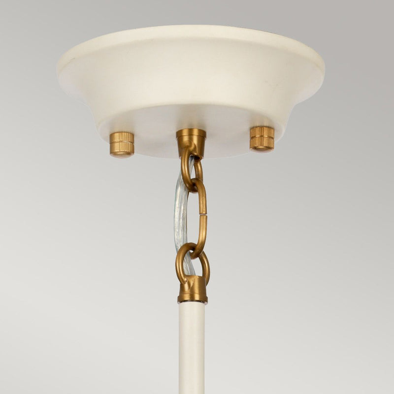 Lampada a sospensione Elstead Lighting (DL-COSMOS5) Cosmos acciaio, vetro rigato trasparente E14 5 lampadine