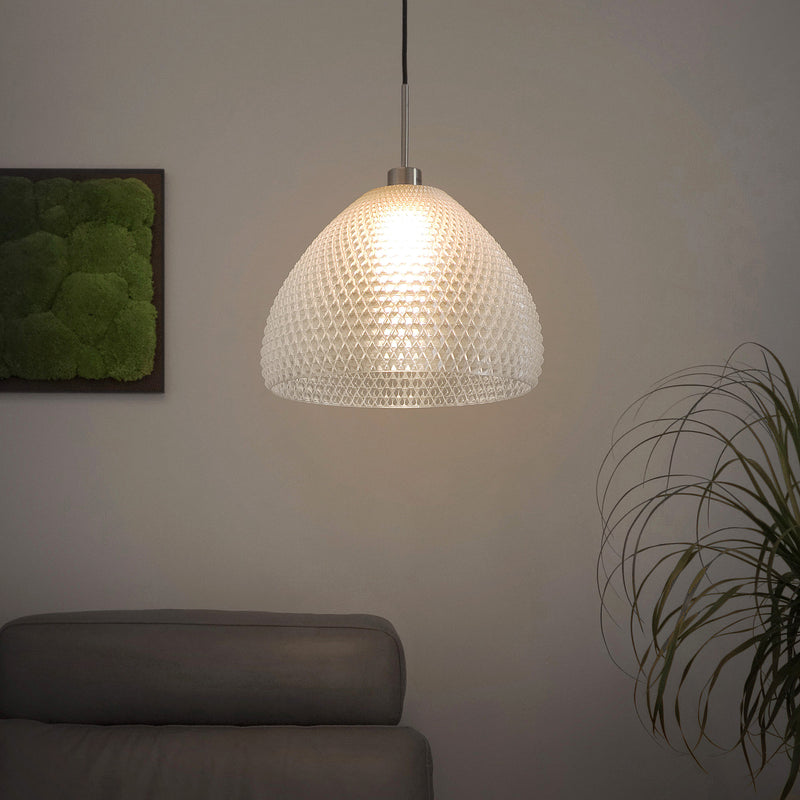 Pendant lamp Tagwerk Diamant transparent E27