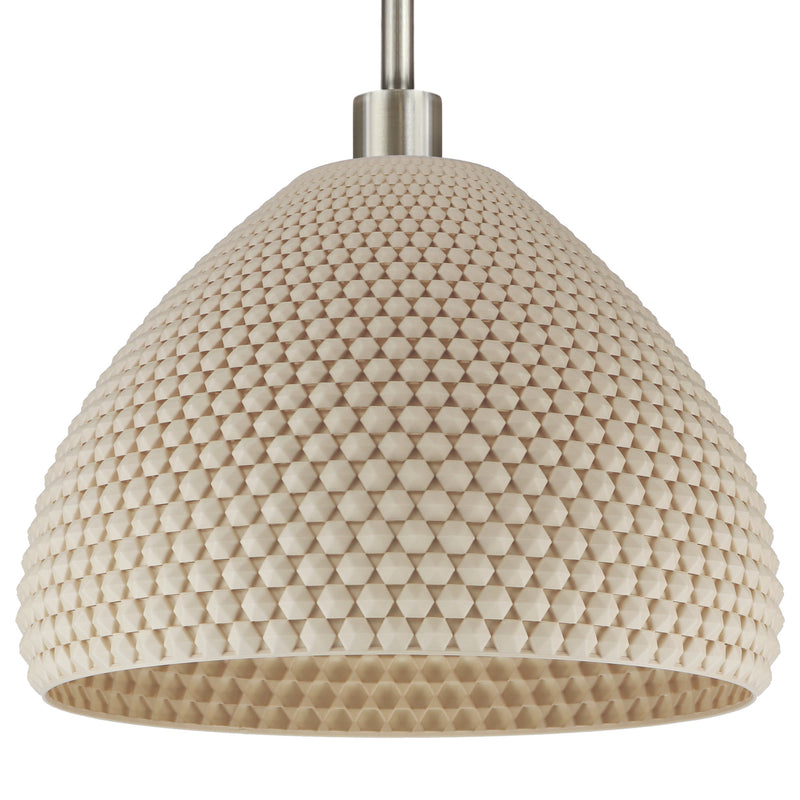 Pendant lamp Tagwerk Diamant beige E27