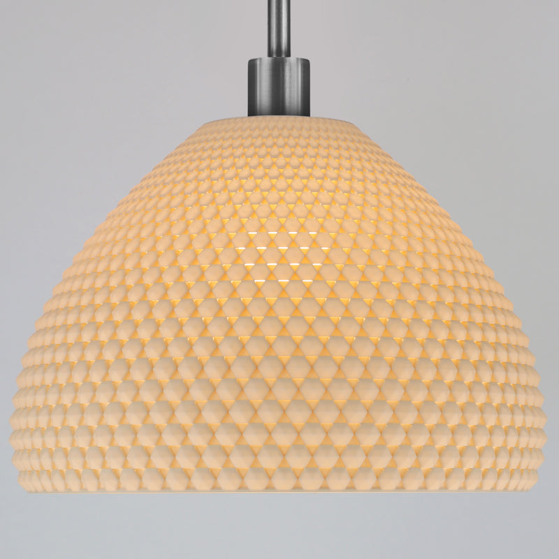 Pendant lamp Tagwerk Diamant beige E27