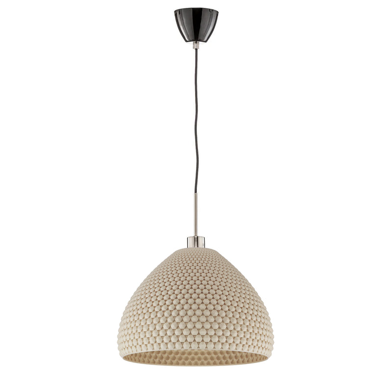 Pendant lamp Tagwerk Diamant beige E27