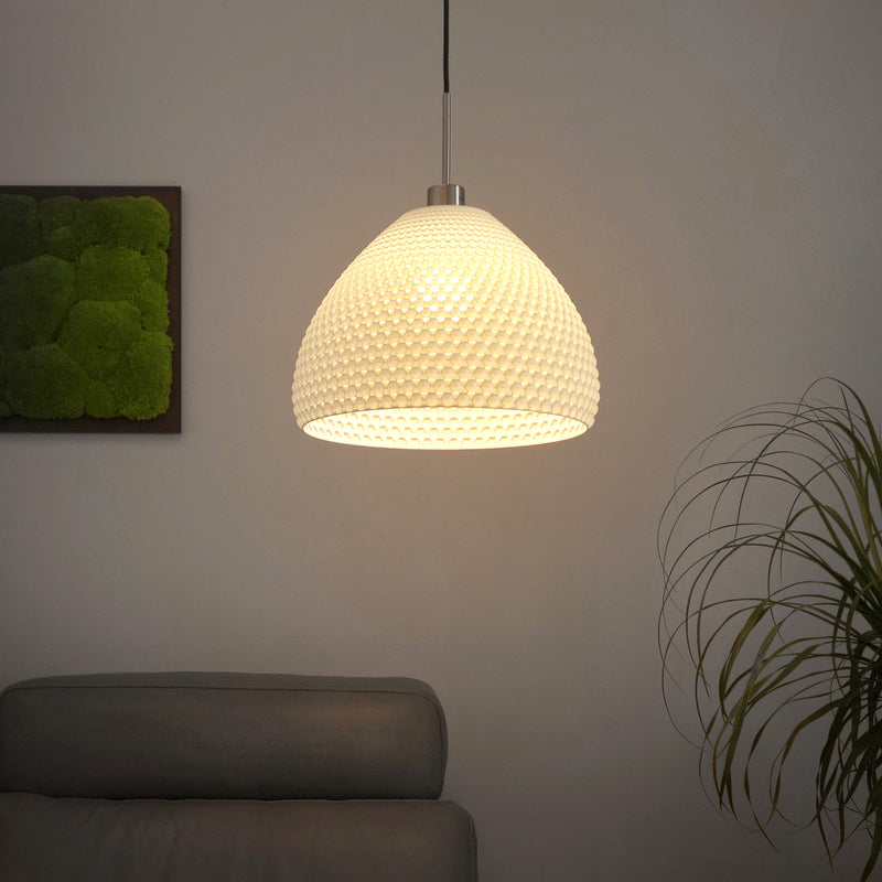 Pendant lamp Tagwerk Diamant white E27