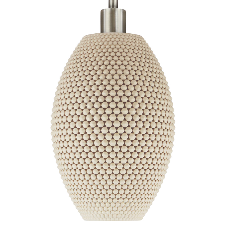 Pendant lamp Tagwerk Diamant beige E27