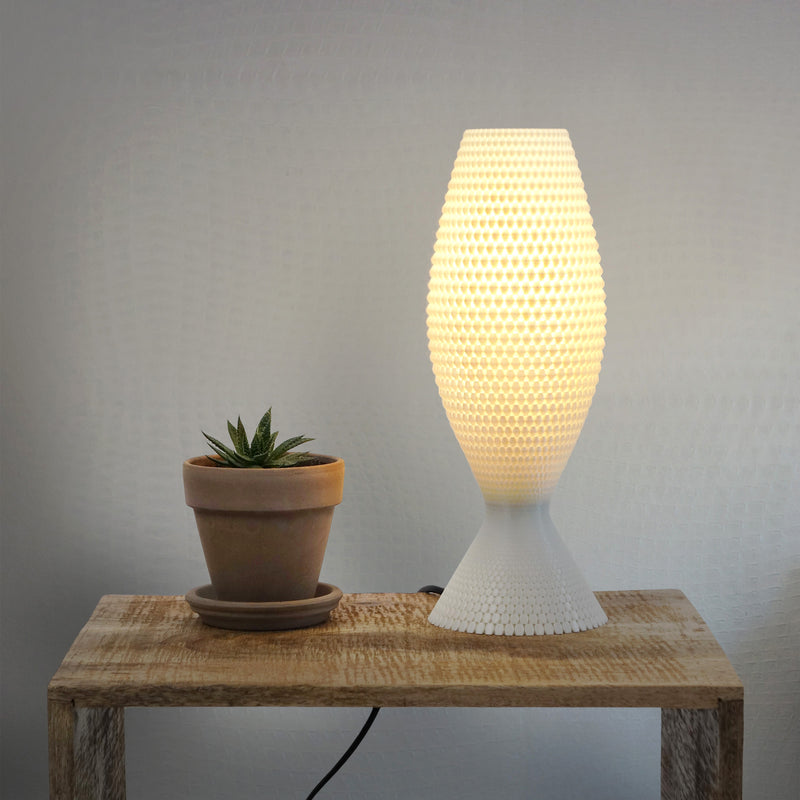 Table lamp Tagwerk Diamant white E27