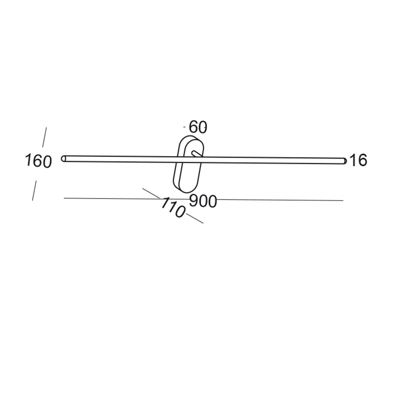 Elkim Lighting LINE 243A wall sconce LED (SMD)