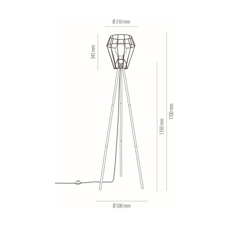 Britop Lighting Endorfina lámpara de pie 1L E27, Al. 168cm