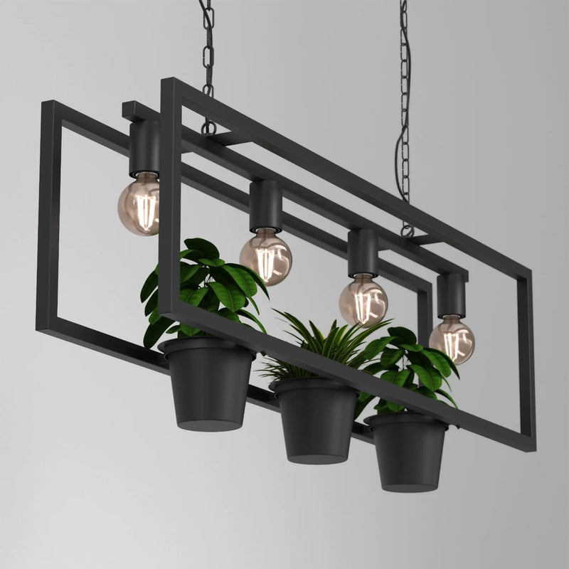 Mimax FIORE 4L linear suspension pendant lamp E27