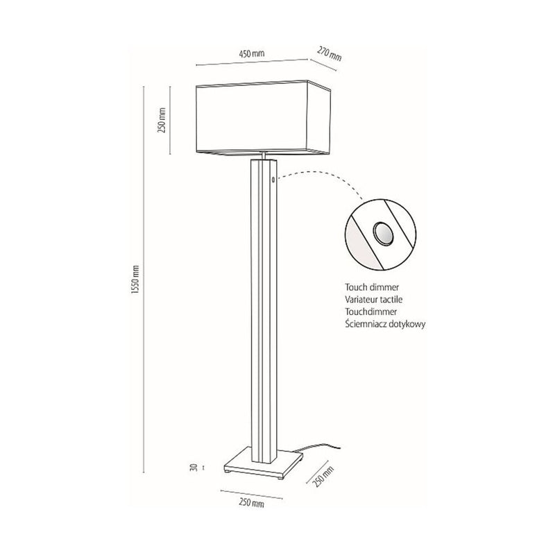 Britop Lighting Flame 1L lampe de table E27