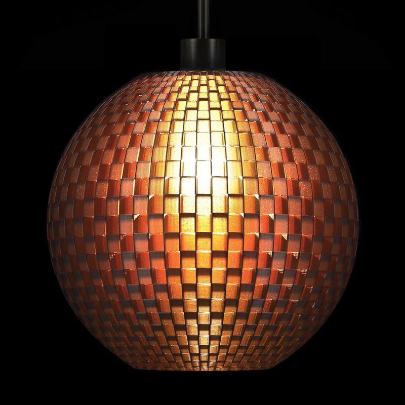 Pendant lamp Tagwerk Flechtwerk copper E27