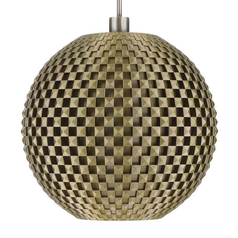 Pendant lamp Tagwerk Flechtwerk gold E27