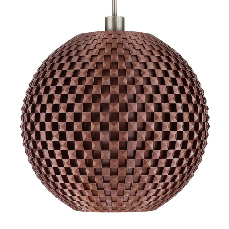 Pendant lamp Tagwerk Flechtwerk copper E27