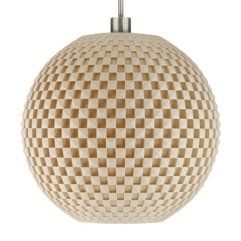 Pendant lamp Tagwerk Flechtwerk beige E27