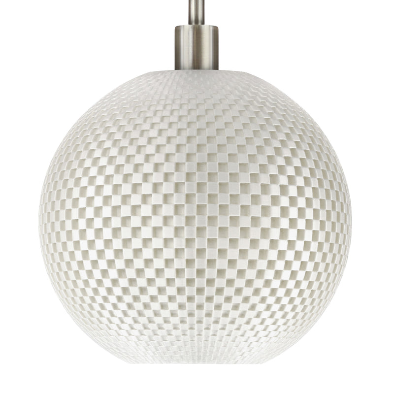 Pendant lamp Tagwerk Flechtwerk white E27