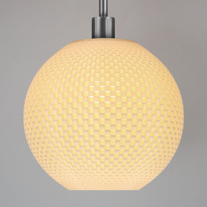 Pendant lamp Tagwerk Flechtwerk white E27