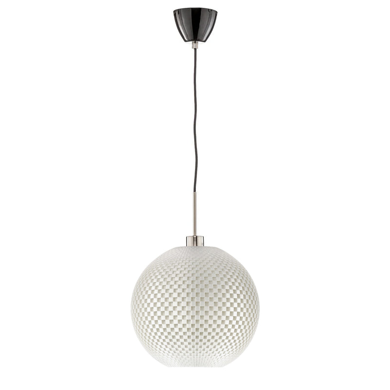 Pendant lamp Tagwerk Flechtwerk white E27