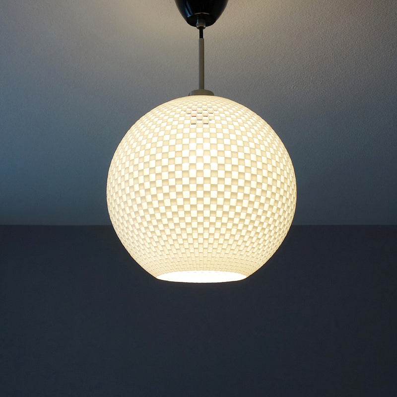 Pendant lamp Tagwerk Flechtwerk white E27