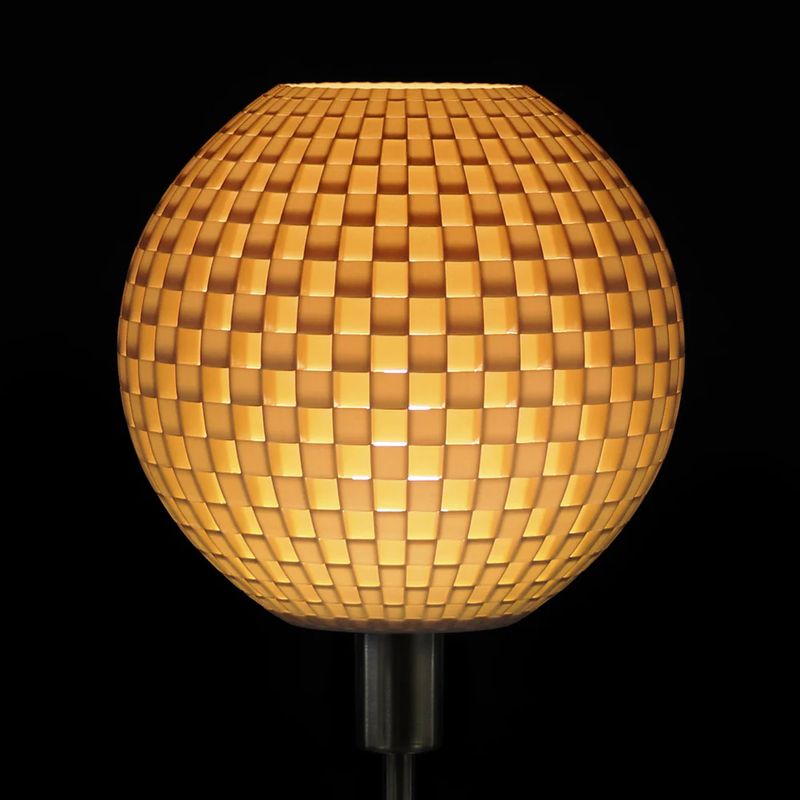 Table lamp Tagwerk Flechtwerk beige E14