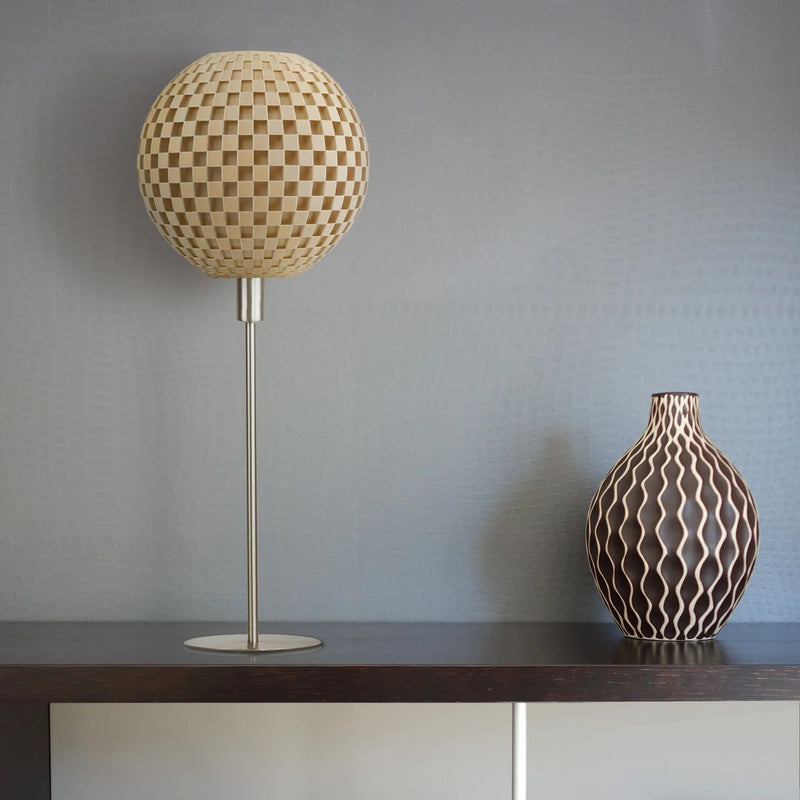 Table lamp Tagwerk Flechtwerk beige E14