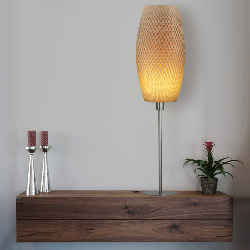 Table lamp Tagwerk Flechtwerk beige E14