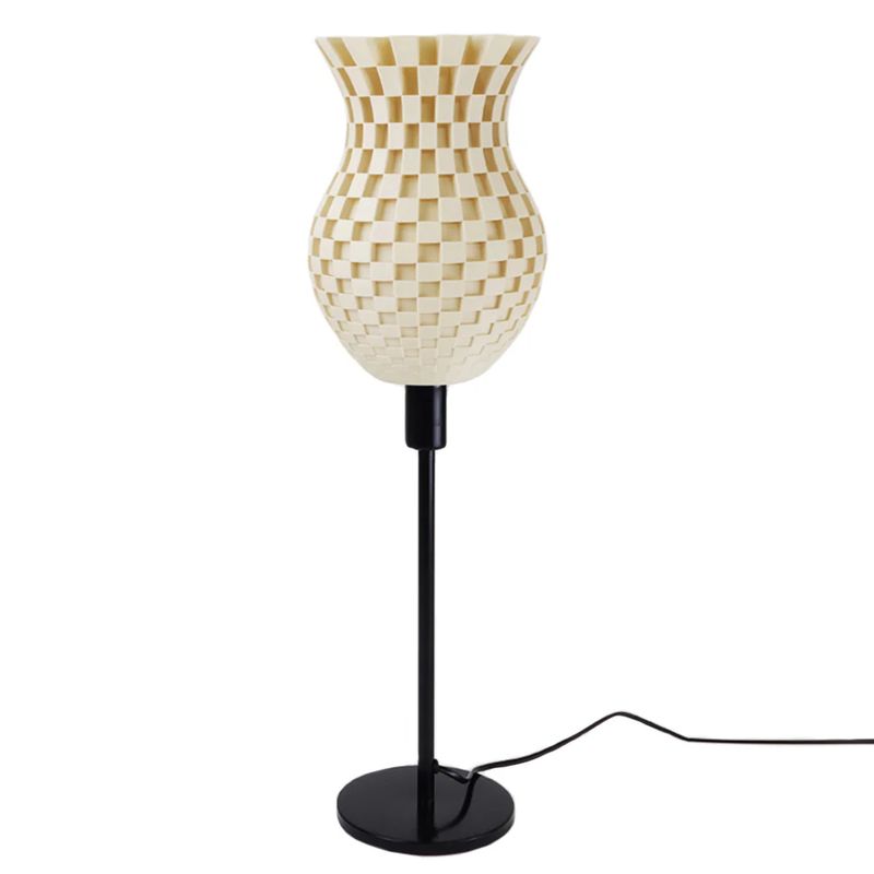 Lampada da tavolo Tagwerk Flechtwerk beige E14