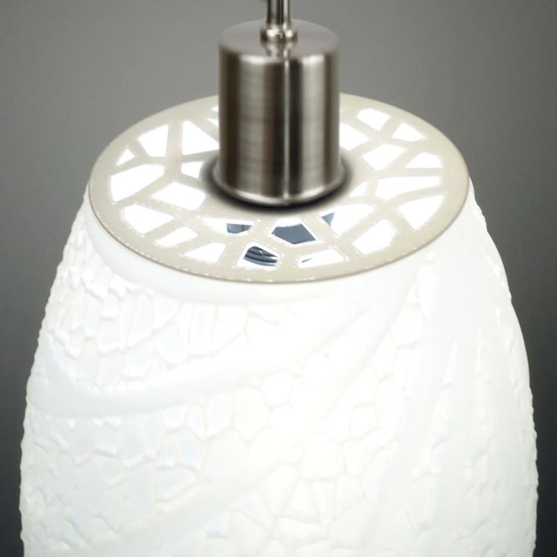 Pendant lamp Tagwerk Flora white E27