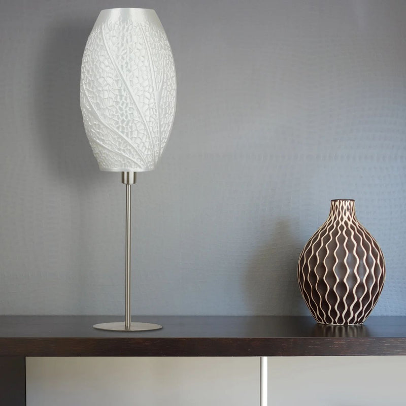 Table lamp Tagwerk Flora white E14