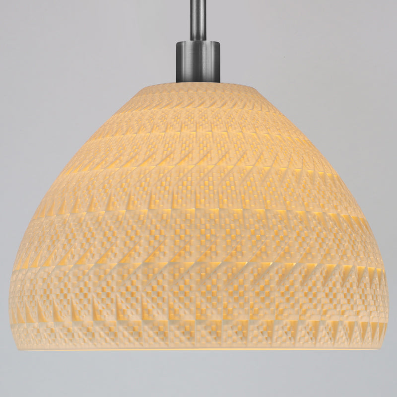 Pendant lamp Tagwerk Fraktal beige E27