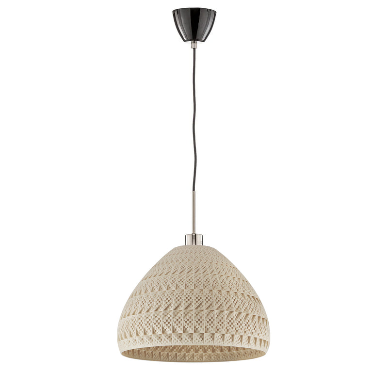 Pendant lamp Tagwerk Fraktal beige E27