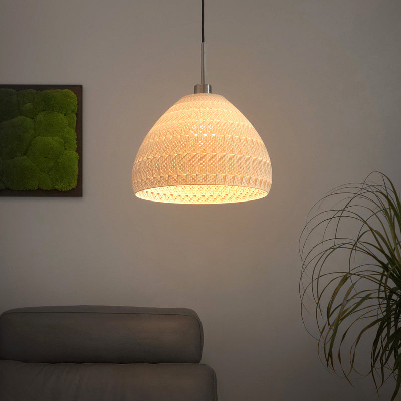 Pendant lamp Tagwerk Fraktal beige E27