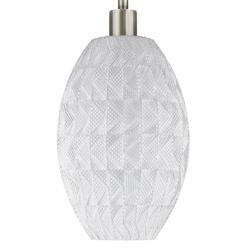 Pendant lamp Tagwerk Fraktal transparent E27