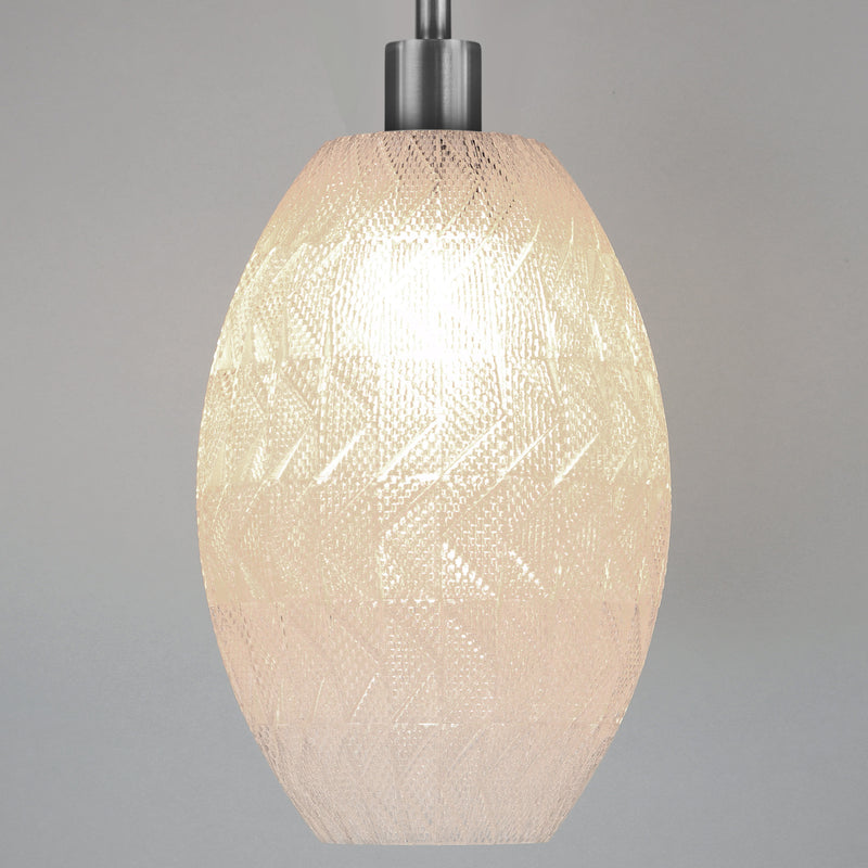 Pendant lamp Tagwerk Fraktal transparent E27